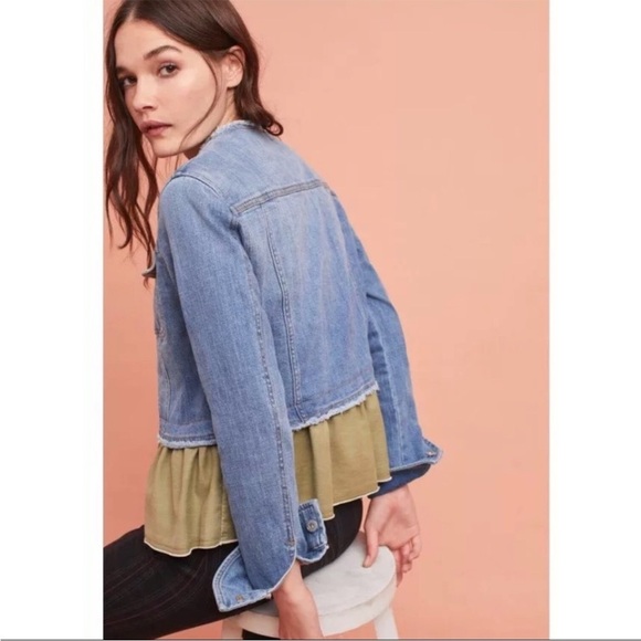 Pilcro‎ & Letterpress Anthropologie Denim Jacket - Picture 2 of 8